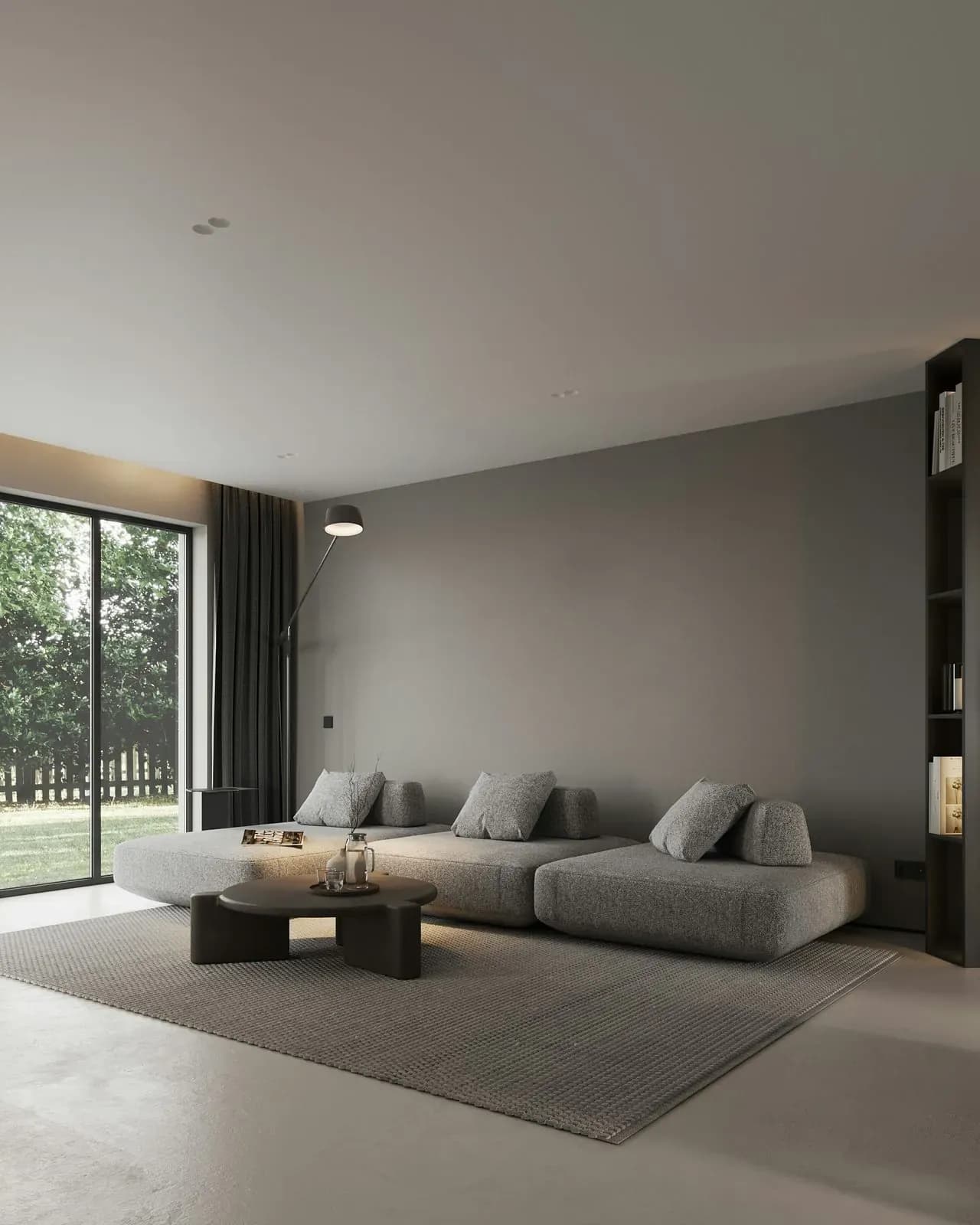 Lounge opening onto the garden doors